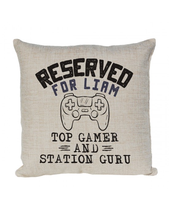 Personalised PlayStation Gamer cushion, A Gift For all the PS players bedrooms