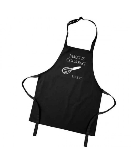 Kids Cooking Beat It.... Design, Fun Personalised Children's Coloured Aprons. Colour variations.
