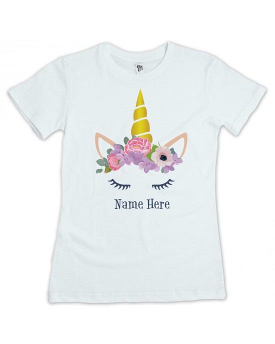 Personalised unicorn t shirt clearance