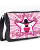 Cheerleading Star Pink Teen Personalised Gift Messenger / School / Sleepover Large Bag.