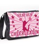 Cheerleading Star White Personalised Gift Messenger / School Teanager's Bag.