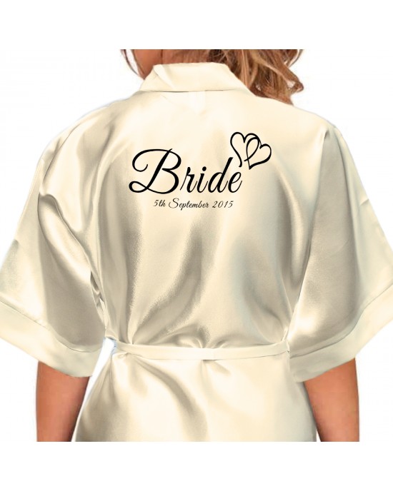 personalised bride robe