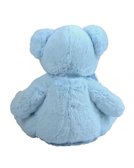 Personalised Embroidered Born On  newborn gift Large 40cm Teddy Pink & blue Bear.