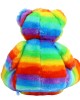 Personalised Born on newborn Gift Embroidered Large Rainbow Teddy Bear