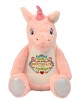 Personalised Birthday Gift Embroidered Soft toy Unicorn