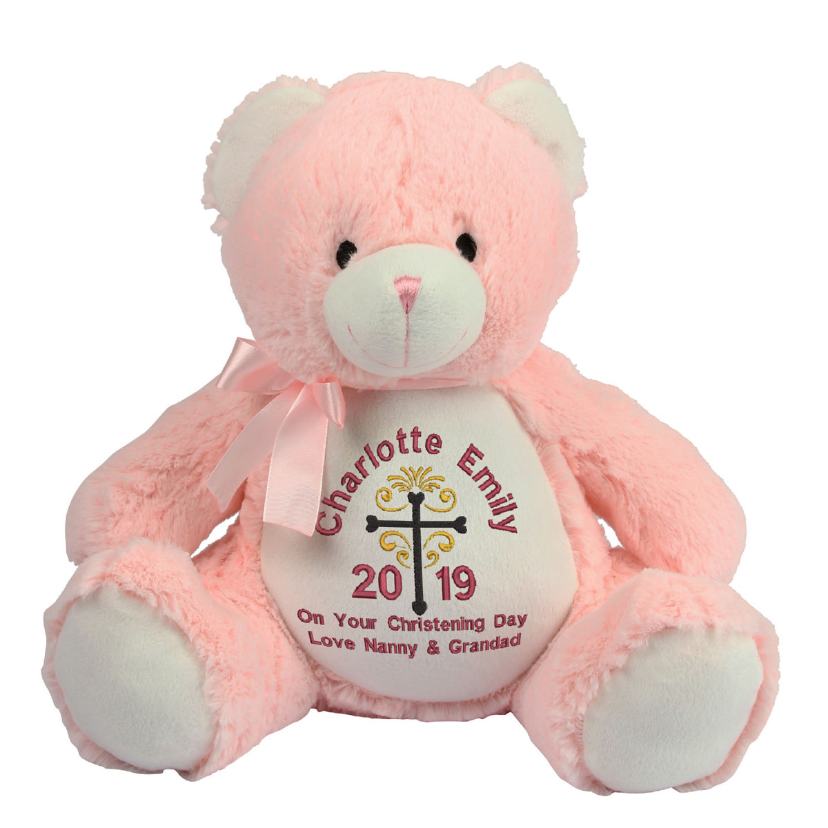 personalised christening teddy