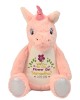 Personalised Will You Ge Our Flower Girl Embroidered Soft toy Unicorn