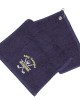 Personalised Golf Towel. Cotton Towel Embroidered with Crossed Golf Clubs design, perfect fathers day gift.