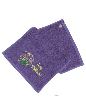 Personalised Golf Towel. Cotton Towel Embroidered with a personalised golf design, perfect fathers day gift. Personalised Golf Towel. Cotton Towel Embroidered with a personalised golf design, perfect fathers day gift.