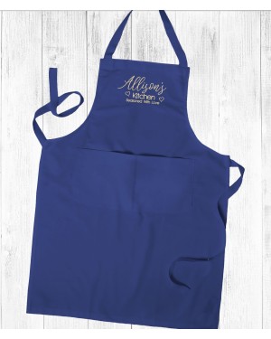Personalised Embroidered Apron, Ladies Apron With Pockets Unisex Cooking Chef Apron Personalised Embroidered Apron, Ladies Apron With Pockets Unisex Cooking Chef Apron