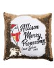 Personalised Preseccomas Christmas Cushion. Sequin reveal cushion. Great fun gift for Presecco lovers..