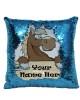 Personalised Horse Sequin Glitter Cushion. Available In Colours. Great Fun Gift