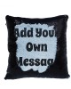 Personalised Secret Message Sequin Glitter Cushion. Add Your Own Text. Available In Colours 
