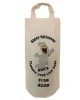 Halloween Personalised Natural Cotton Bottle Of Boo's Gift Party Bag. With handles. Gift With a personal message.